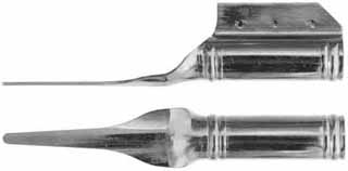 ramrod pipe, iron, fusil entry pipe with skirt, deluxe round with ringed ends, for 3/8" ramrod